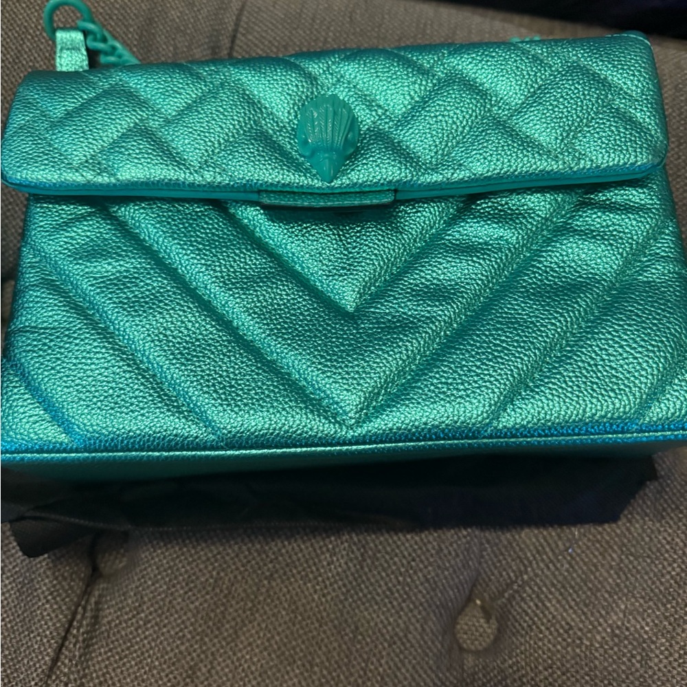 Kurt Geiger Turquoise Quilted Bag